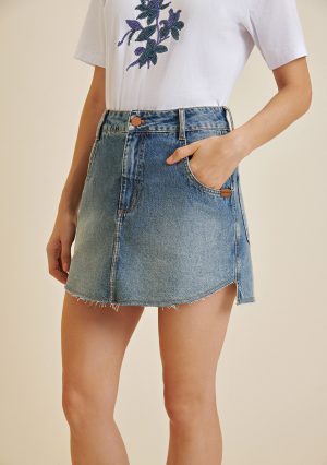 SAIA JEANS CURTA BARRA REFILADA MORENA ROSA