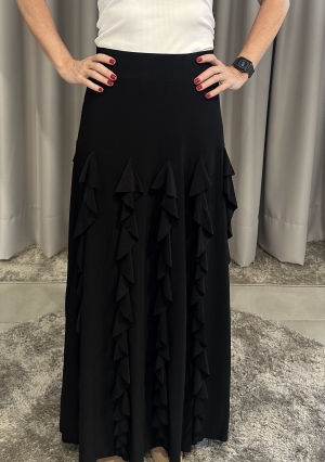 SAIA LONGA BABADOS COM FORRO