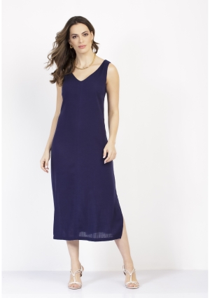 VESTIDO VISCOLINHO REGATA COM FORRO ENTRETONS