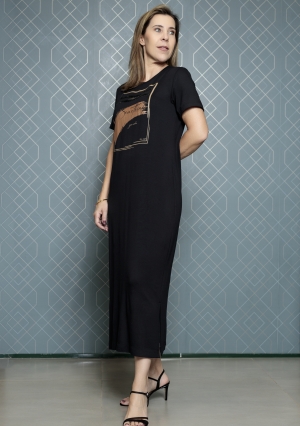 VESTIDO EMILIA COM BORDADO NA FRENTE MIRAVEST