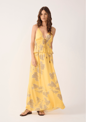 VESTIDO CROPPED ESTAMPA LAGUNA MIX DRESS TO