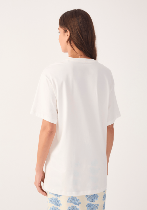 T-SHIRT SILK TAKE IT SLOW OFF WHITE DRESS TO
